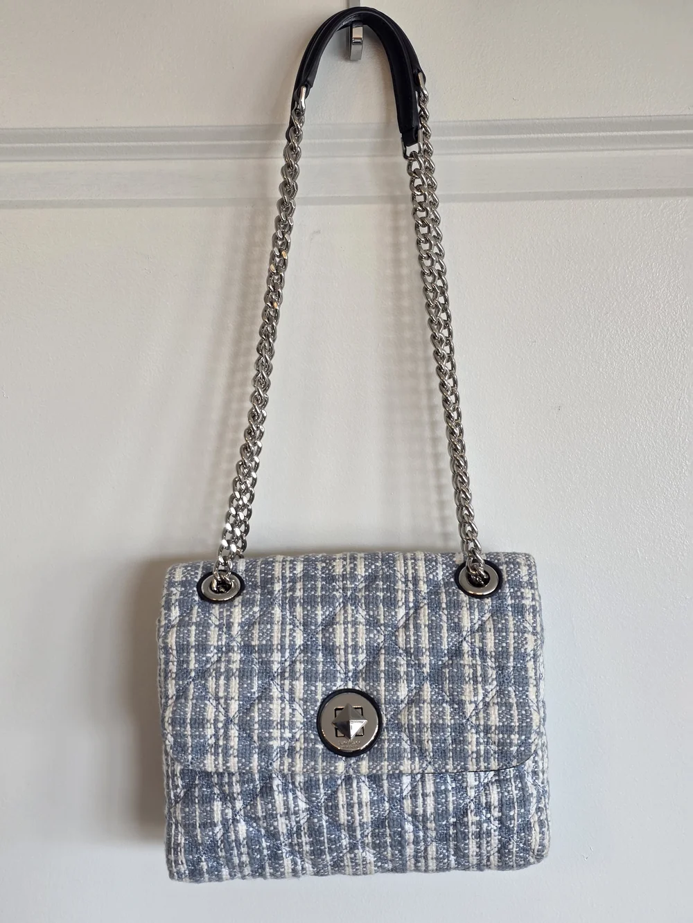 Kate Spade Natalia Denim Tweed Flap Bag
